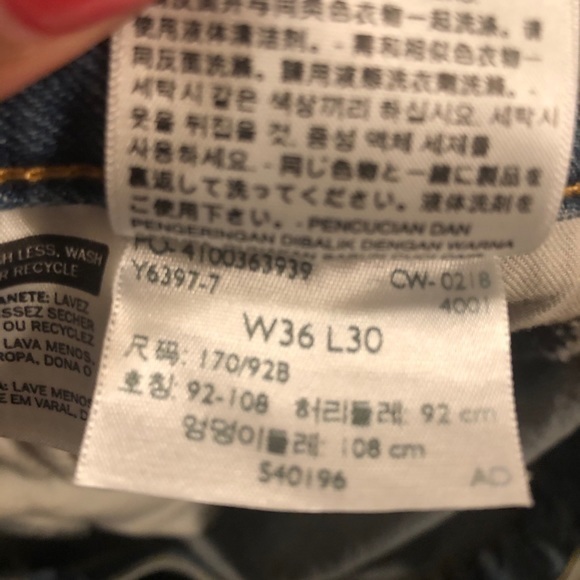 Mens Distressed 514 Levis Jeans 36Wx30L - Picture 7 of 7